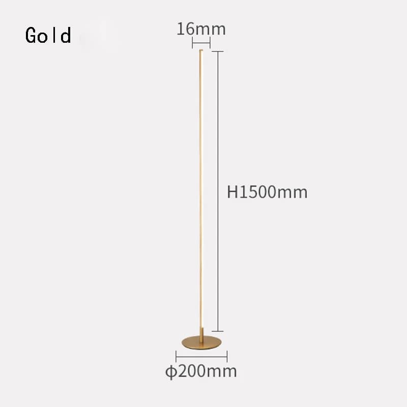Lampadaire moderne minimaliste Led lampe sur pied nordique or lampadaires pour salon chambre lampe é