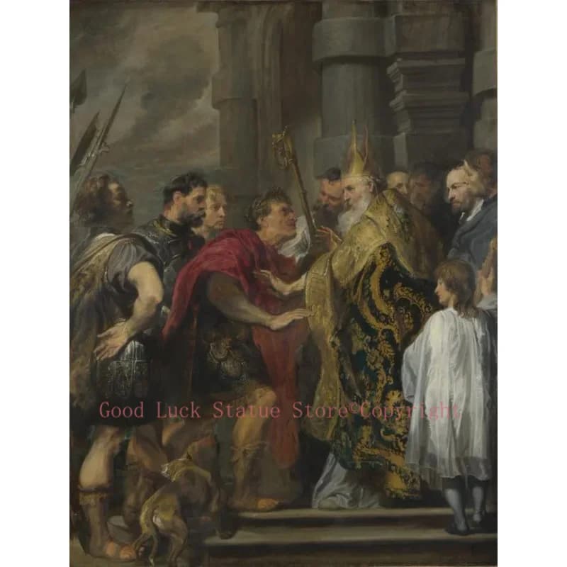 Offre spéciale # meilleure peinture d'art-32 pouces, tony van dyck-st amrose, barning theodosie de l