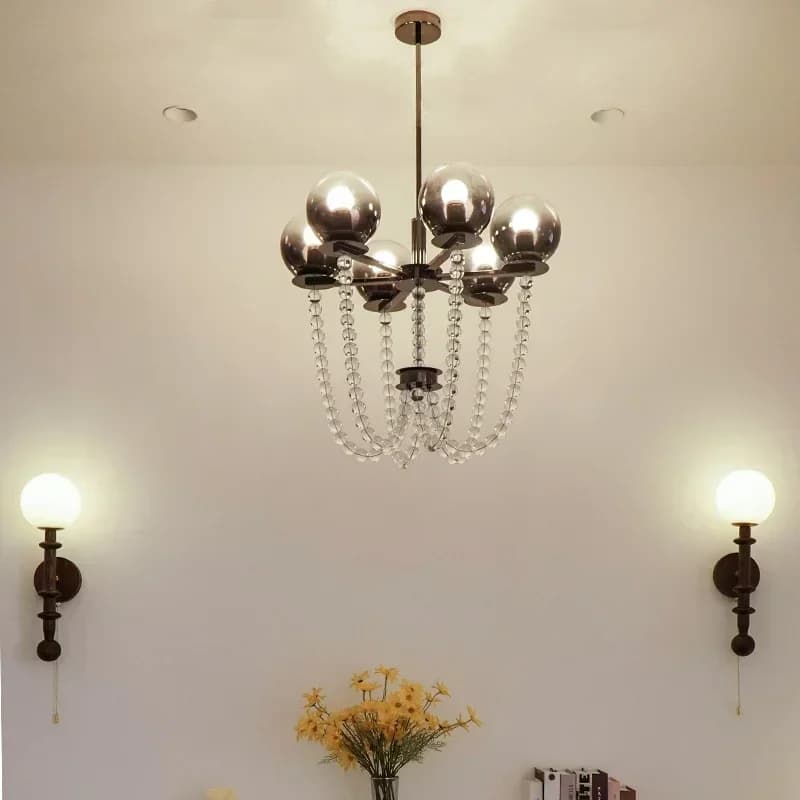 Plafonnier au Design Rétro Français, Design Luxueux, Haut de Gamme, Luminaire Décoratif de Plafond, 