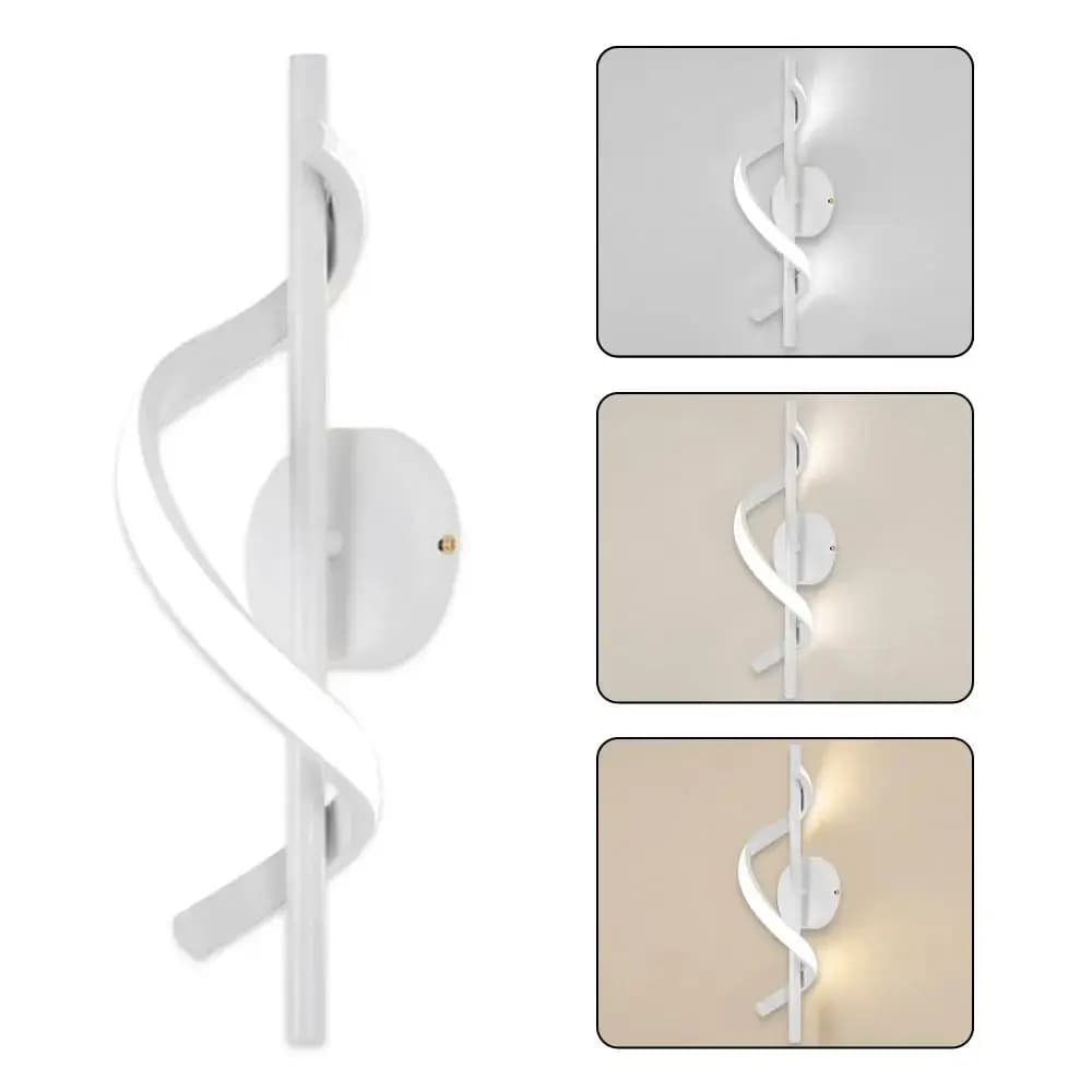 Éclairage décoratif 220V mur LED lampe spirale luxueux chevet applique nordique Vintage Loft lampes 