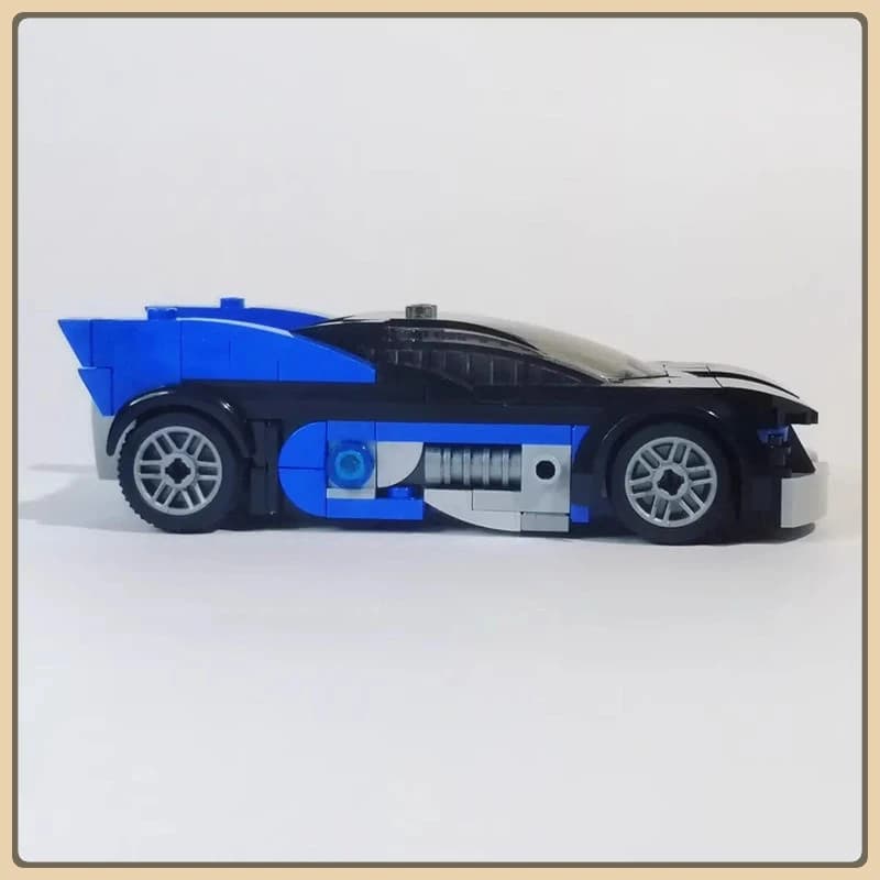 MOC- 133606   Bloc de construction Roadster, modèle de voiture rétro, pièce de film classique, Puzzl