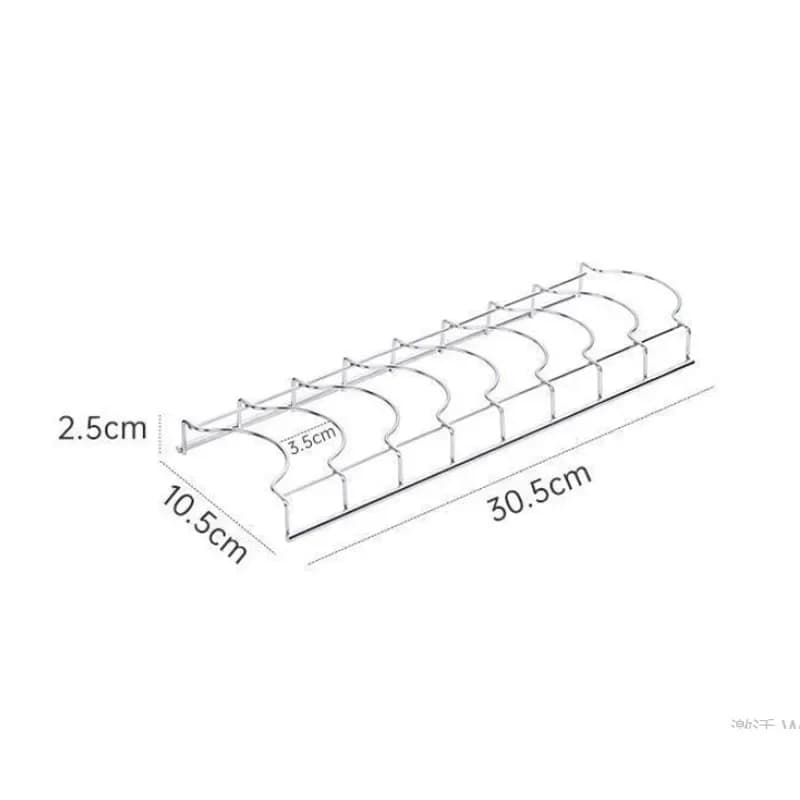 Bol de cuisine en acier inoxydable, organisateur de plats, porte-vaisselle, couverts de maison, plat