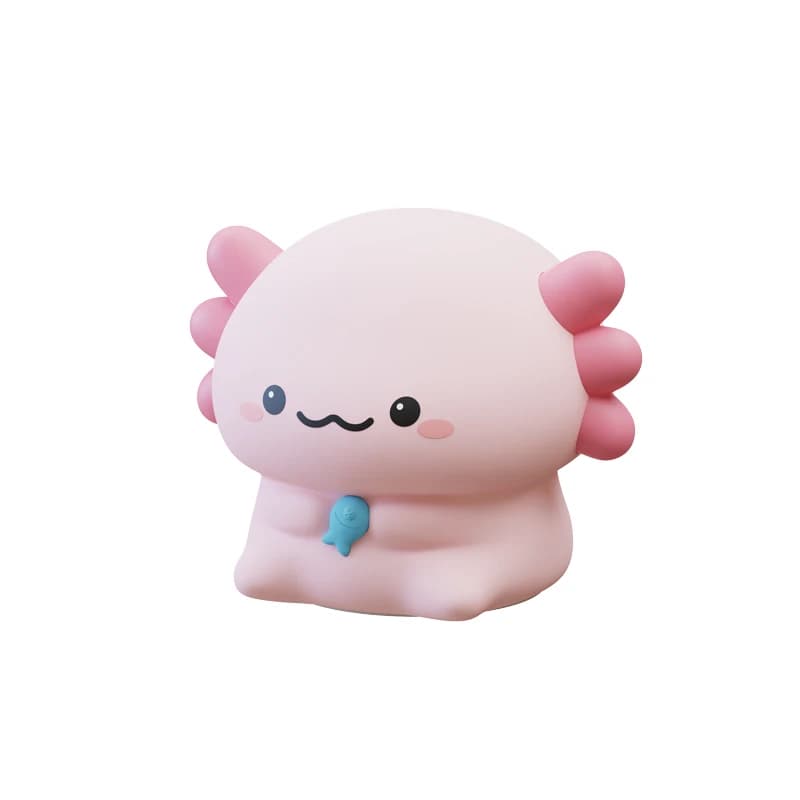 Axolotl bébé veilleuse mignon Silicone salamandre sommeil lumière USB Rechargeable contrôle tactile 