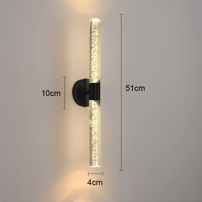 Applique Murale LED Moderne de Luxe Nordique, Luminaire Décoratif d'Nik, Idéal pour un Salon, une Ch