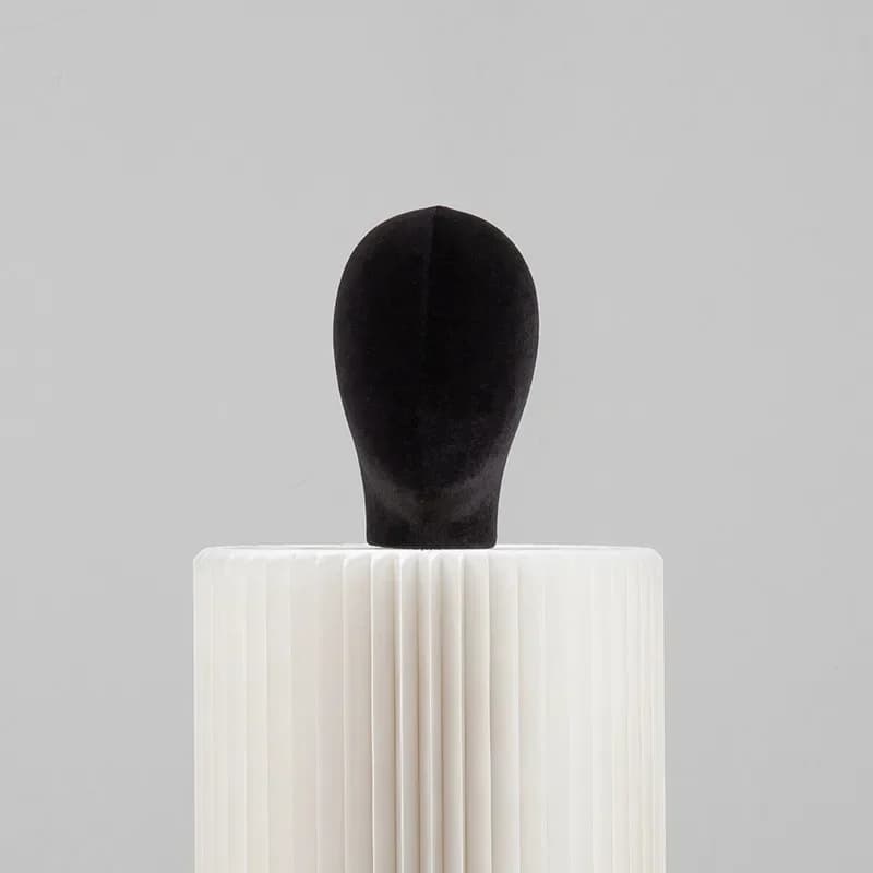 Tête de mannequin avec chapeau buste initié, épingle enfichable, modèle de support en toile pour per