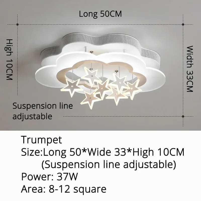 Moderne créatif nuage étoile plafonnier chambre d'enfants Restaurant garçon fille chambre LED Protec