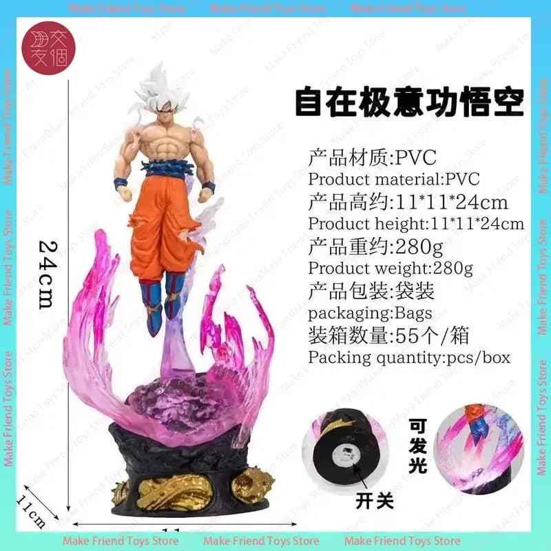 Dragon Ball Son Goku lampe modèle Kakarotto Kamehameha vague ornement magnétique figurine d'action l