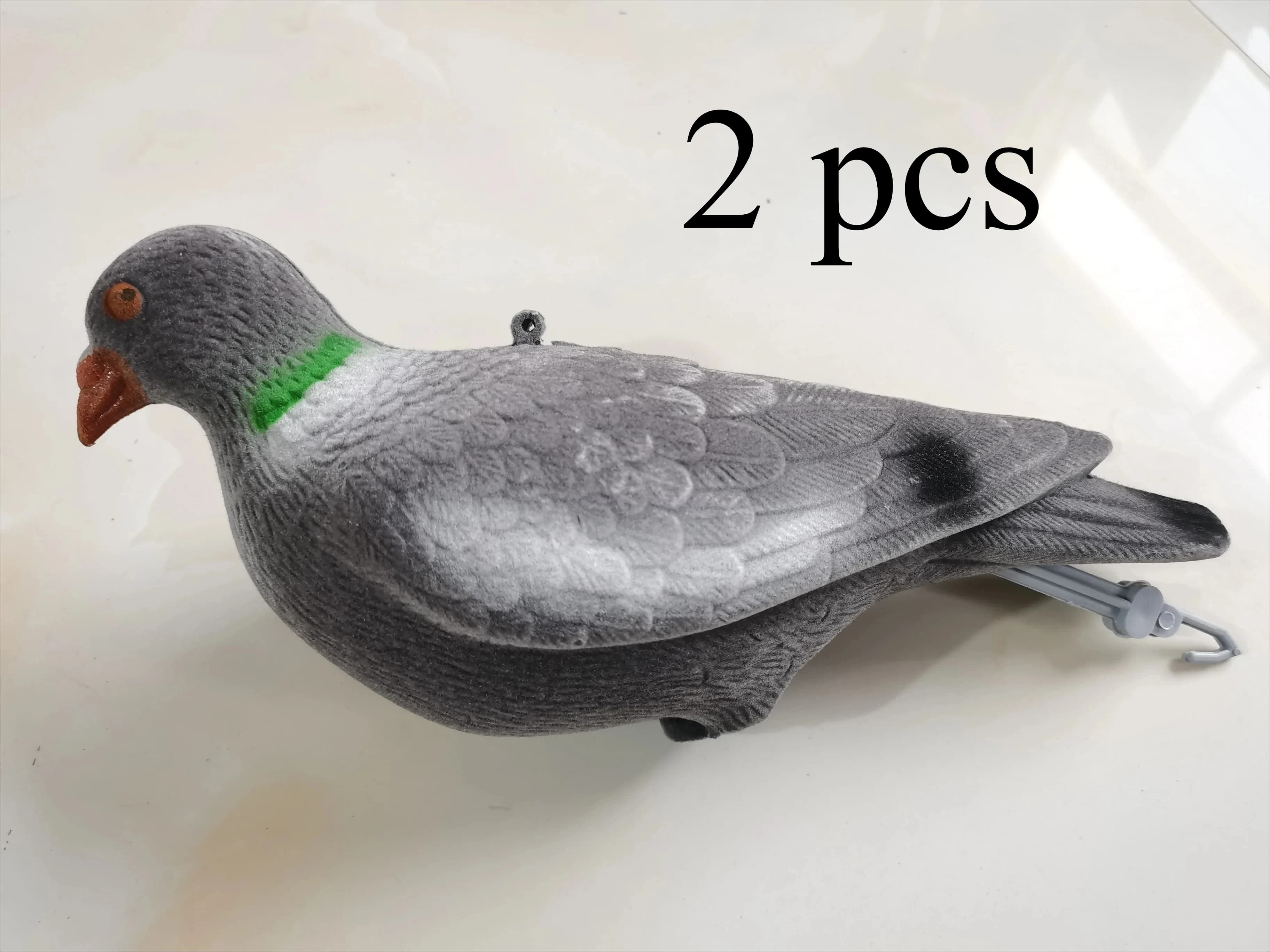 Ensemble d'imitation de Pigeon en plastique entier, 5 pièces/2 pièces, ornements de jardin, appât de