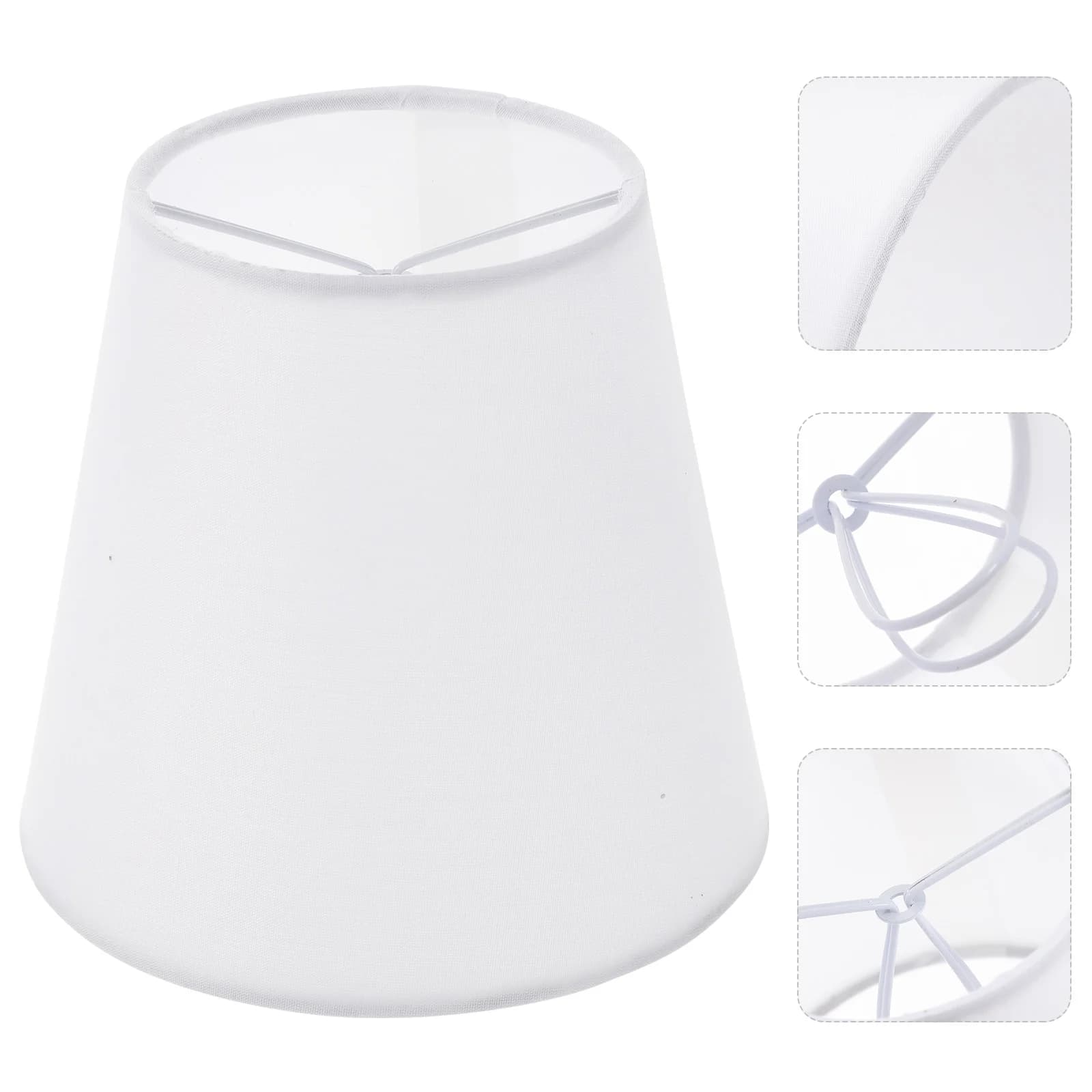 Abat-jour de Table en Tissu, Petit pour Ampoule à réinitialisation, Lampe de oral et de Remplacement