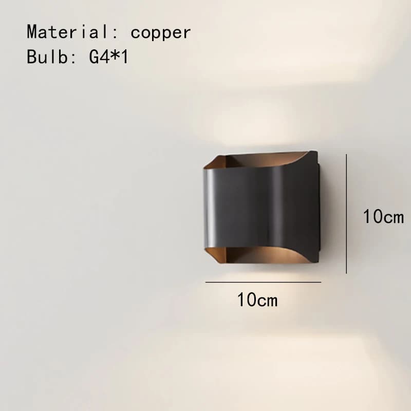 Applique murale LED moderne en laiton, pour Foyer, chambre à coucher, salle à manger, allée, ampoule