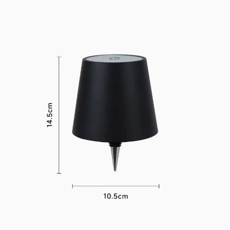 Lampe de table en forme de bouteille sans fil, commande tactile, 3 couleurs, gradation en continu, v