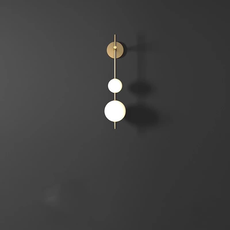 Lustre mural LED vertical en forme de boule, style art nordique médiéval, pour décoration de salon