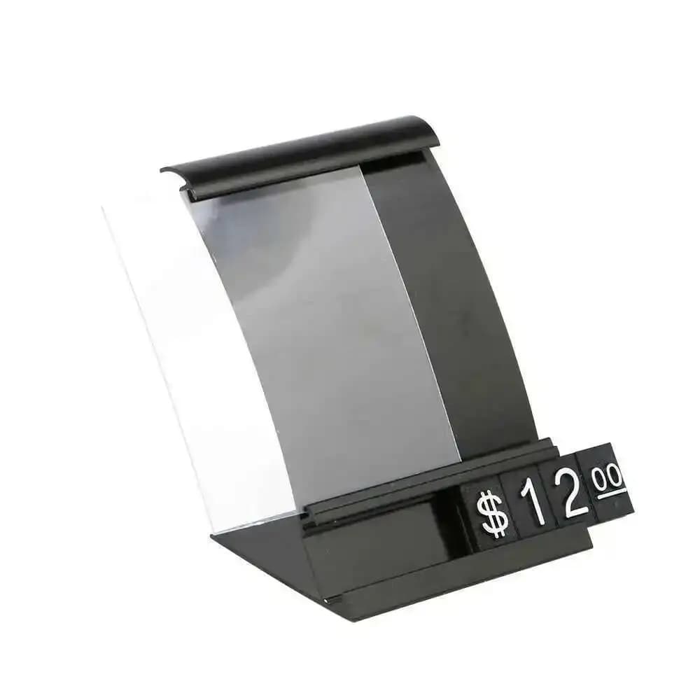 Cadre d'étiquette en Arc métallique, 20 pièces, carte nominative en aluminium doré, étiquette de pri