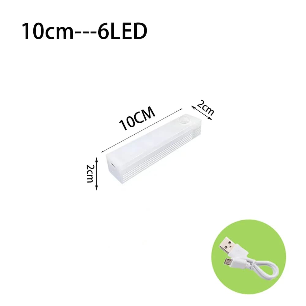 Lampe à détecteur de mouvement veilleuse LED sans fil USB Type C lampe Rechargeable pour armoires de