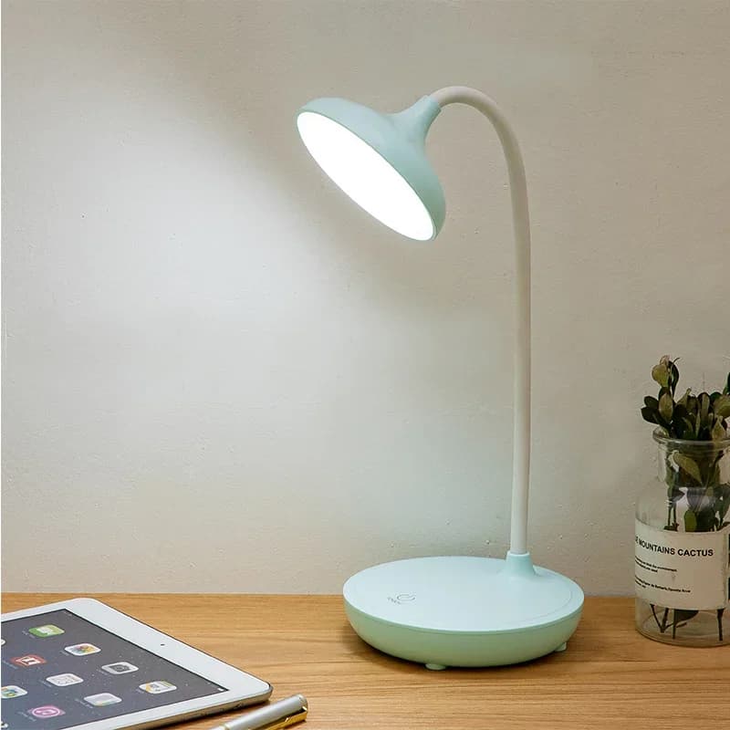 Lampe de Table LED à commande tactile, Rechargeable par USB, veilleuse de lecture à intensité variab