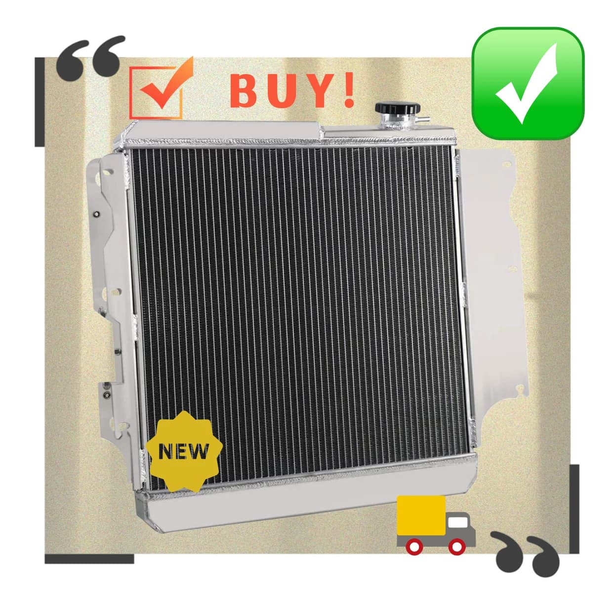 Radiateur en aluminium pour Jeep Wrangler TJ YJ 2.4L L4 4.0L 4.2L L6 AT, années 1987-2006, 1988, 198