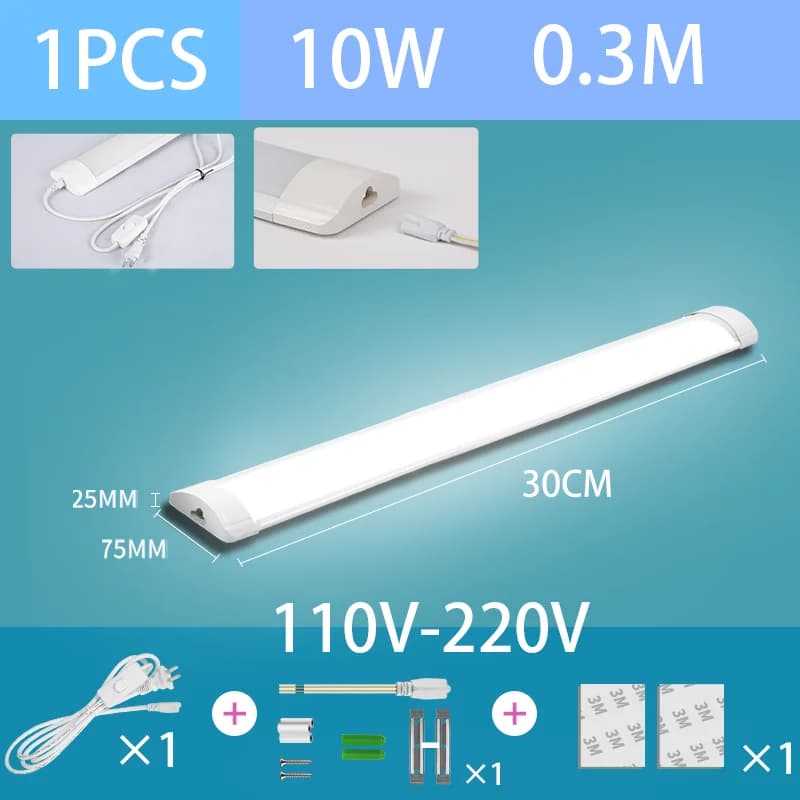 Lampe Led néon T5 T8 220V 110V, lampes de cuisine pour la maison 6W 10W 20W pour chambre à coucher, 