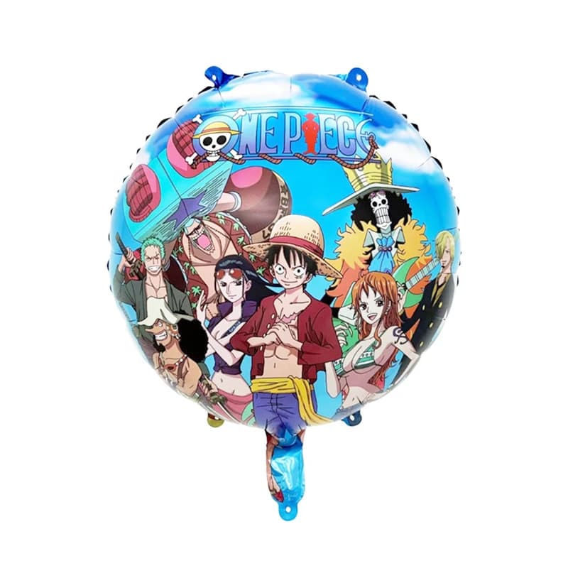 15 pièces/ensemble une pièce thème Luffy bleu numéro ballons bébé anniversaire douche fête décoratio
