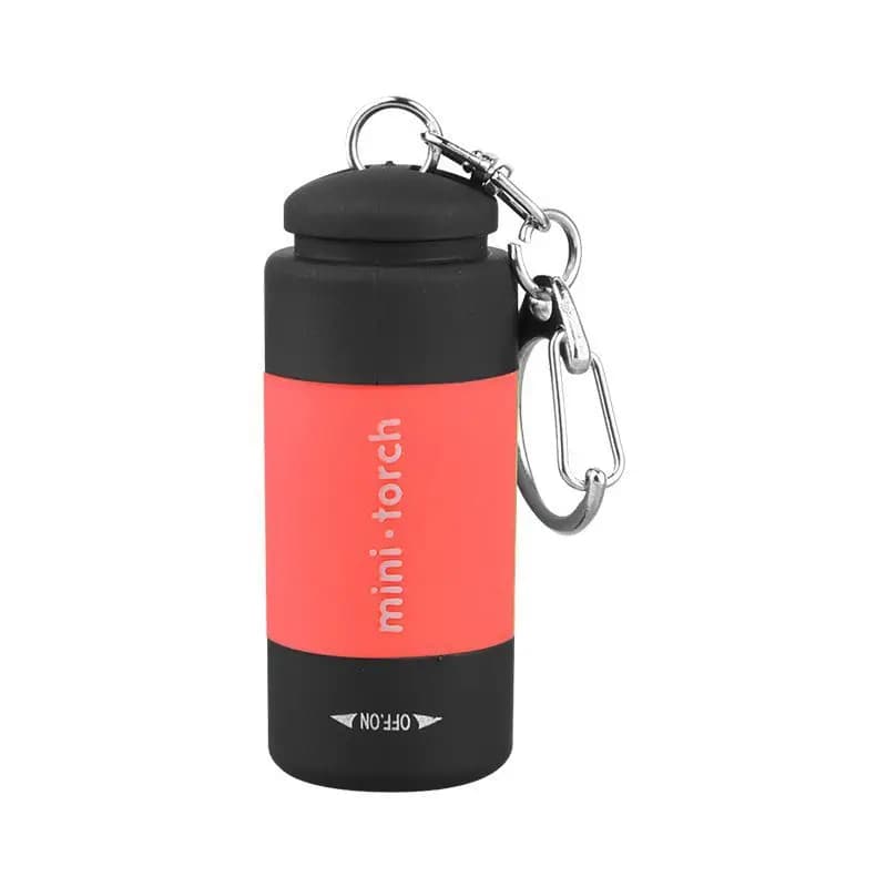 Mini lampe torche LED de poche, rechargeable par USB, lampe torche porte-clés, étanche, pour la mais