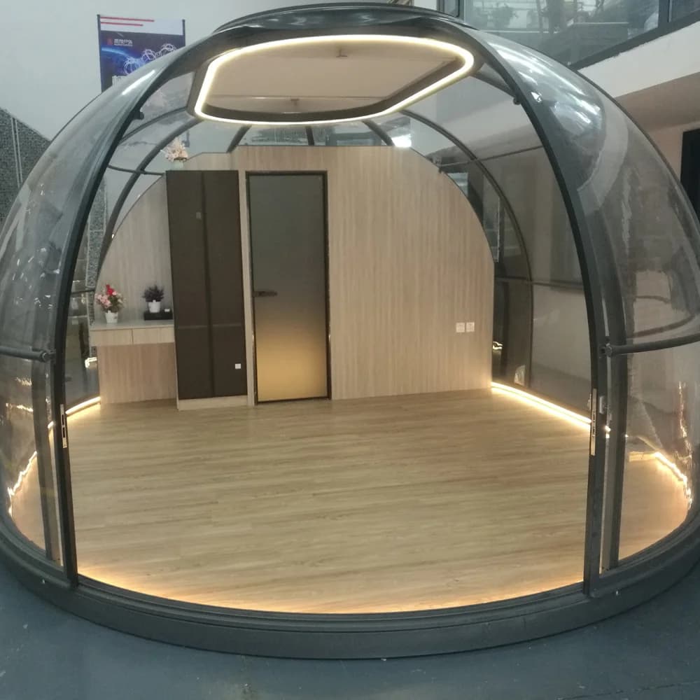 Nouveau produit : Dôme bulle transparent préfabriqué, largement utilisé comme maison conteneur, fabr