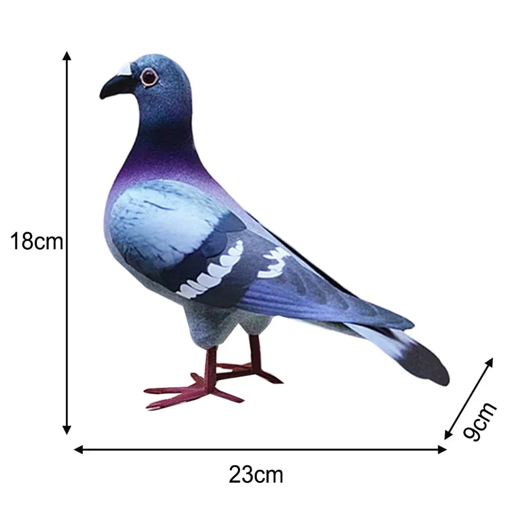 Modèle réaliste de pigeon en mousse de grande taille pour décoration intérieure, maison et jardin, f