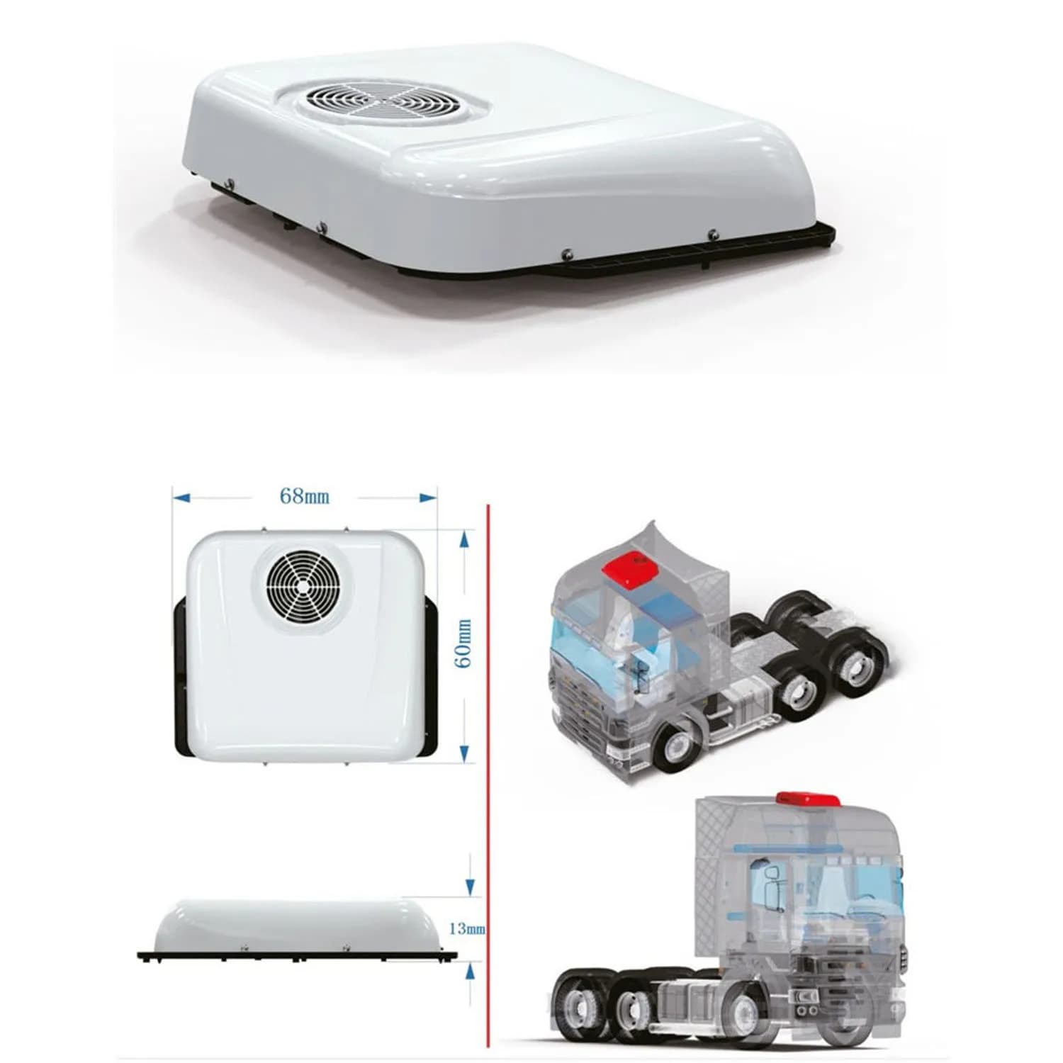 Pièces de rechange décoratives pour climatiseur, accessoires pour jouets, tracteur RC, camion, benne