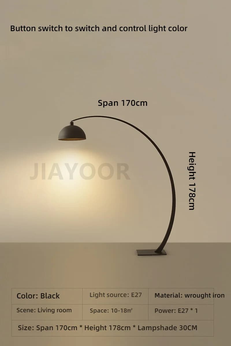 Lampadaire italien moderne salon canapé côté debout lumières créatif pêche lumière LED décoration de