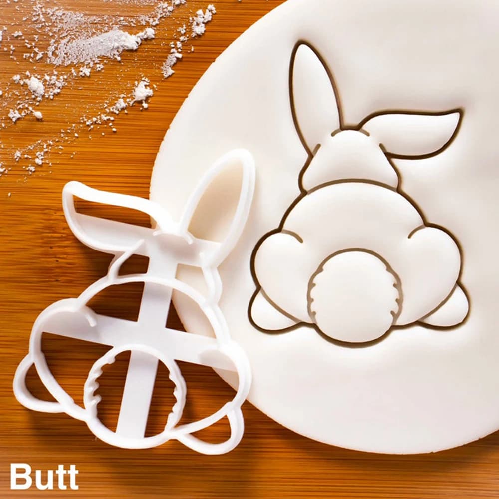 Emporte-pièces de Pâques Joyeuses Pâques, emporte-pièces lapin mignon, tampon à biscuits œuf de Pâqu
