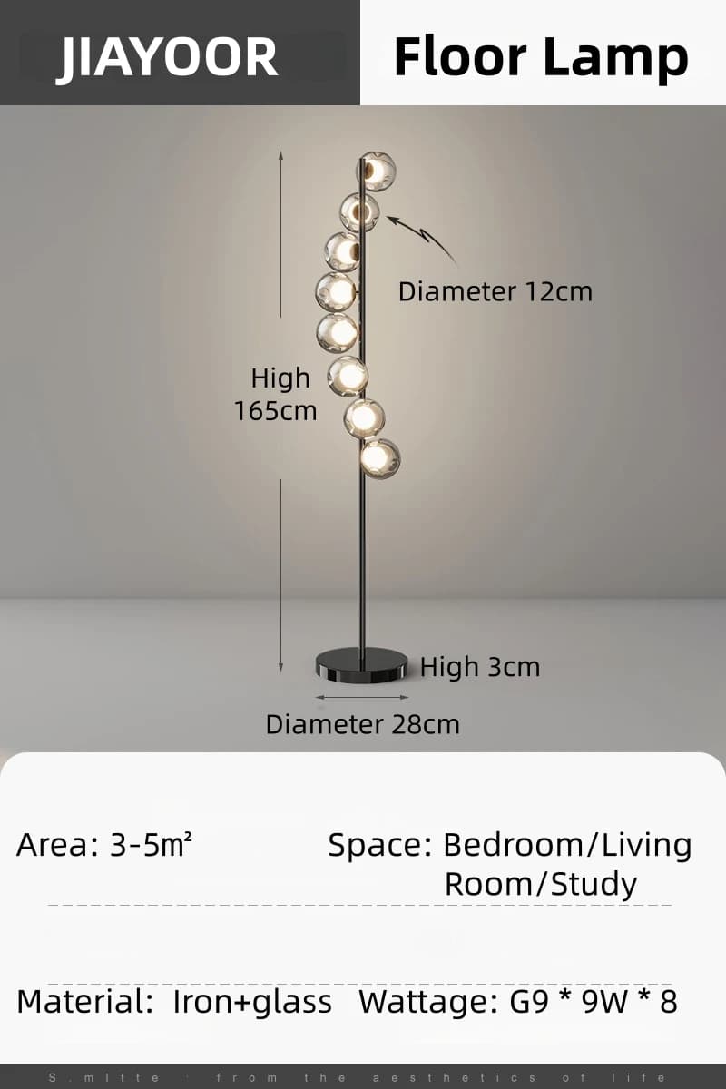 Lampadaire LED de luxe moderne pour salon canapé chambre support de chevet lumières hôtel Villa étud