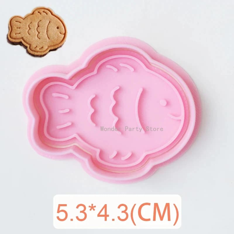 Mignon poisson forme Cookie Cutter poisson ours Cookie Cutter bricolage Fondant gâteaux Biscuits en 