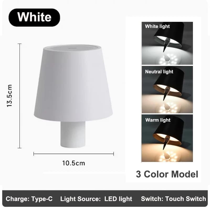 Lampe de table sans fil pour bouteilles de vin, lumière LED pour bouteilles, utilisation en extérieu