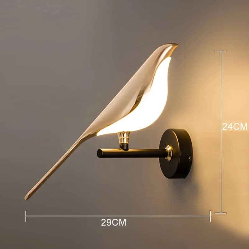 Applique Murale LED en Forme d'Oiseau localité au Nordique Créatif Luminaire Décoratif d'Nik Idéal p
