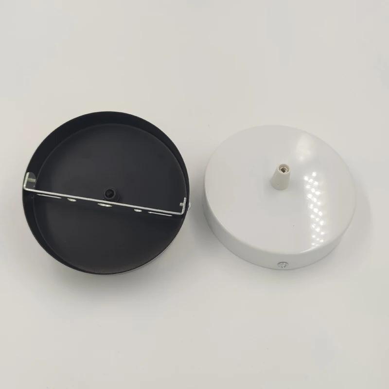 Bases de lampe rétro, plaque de plafond suspendue, châssis de 8/10/12cm, lampe suspendue en fer, bricolage, fil de verrouillage, luminaire de Base, raccords de plafond