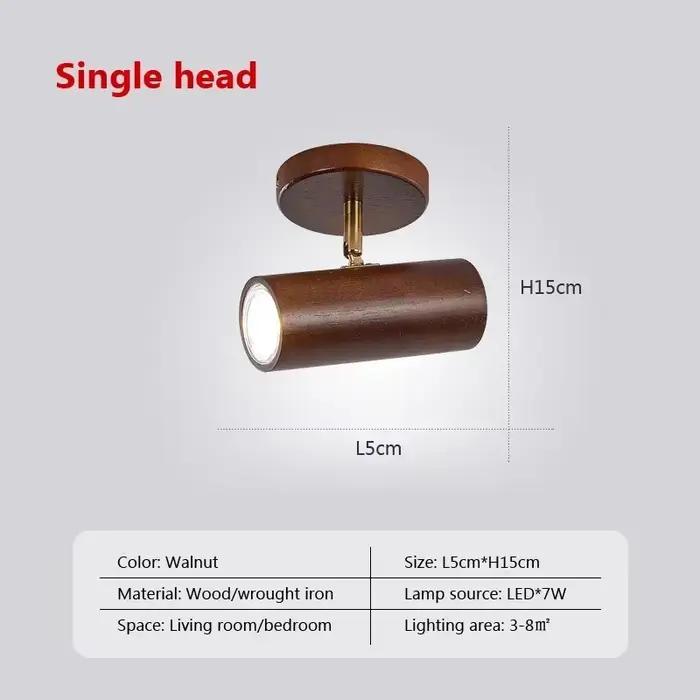 Applique Murale LED Rotative en Bois au Design Nordique Moderne, Luminaire Décoratif d'Nik, Idéal po