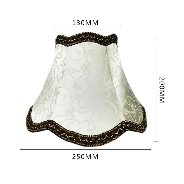 Style européen lampe de Table abat-jour tissu chevet applique murale abat-jour frange perles lampe c