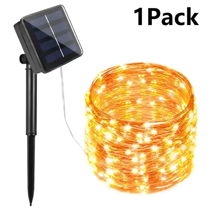 7 M/12 M/22 M/32 M LED chaîne solaire fée lumières chemin extérieur guirlandes lampe Patio étanche n