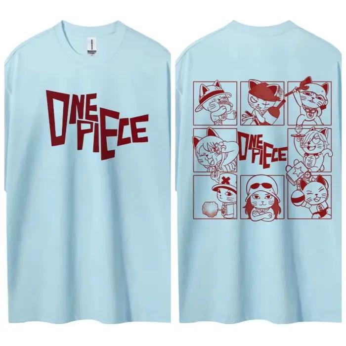 ONE PIECE – haut populaire à manches courtes pour hommes et femmes, confortable, décontracté, à la m