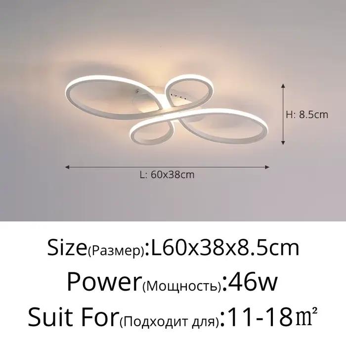 Plafonniers LED modernes à télécommande pour salon à plafond bas, luminaires de plafond LED pour sal