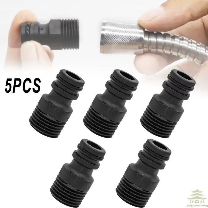 Raccords filetés, joint fileté, hydraulique, jardin, plastique, raccord rapide, tuyau d'eau, 1/2 pou