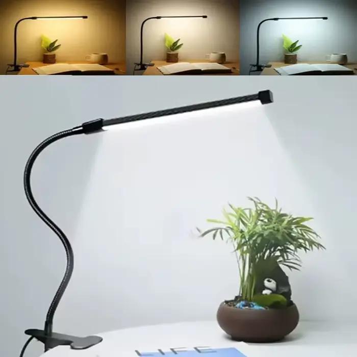 Lampe de lecture LED à intensité variable, lampe de bureau à clipser, lampe de bureau pour étude, la