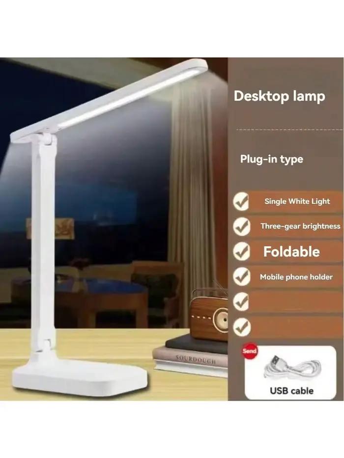 Lampe de bureau pliable pour protection des yeux, prend en charge la gradation à trois vitesses, pre