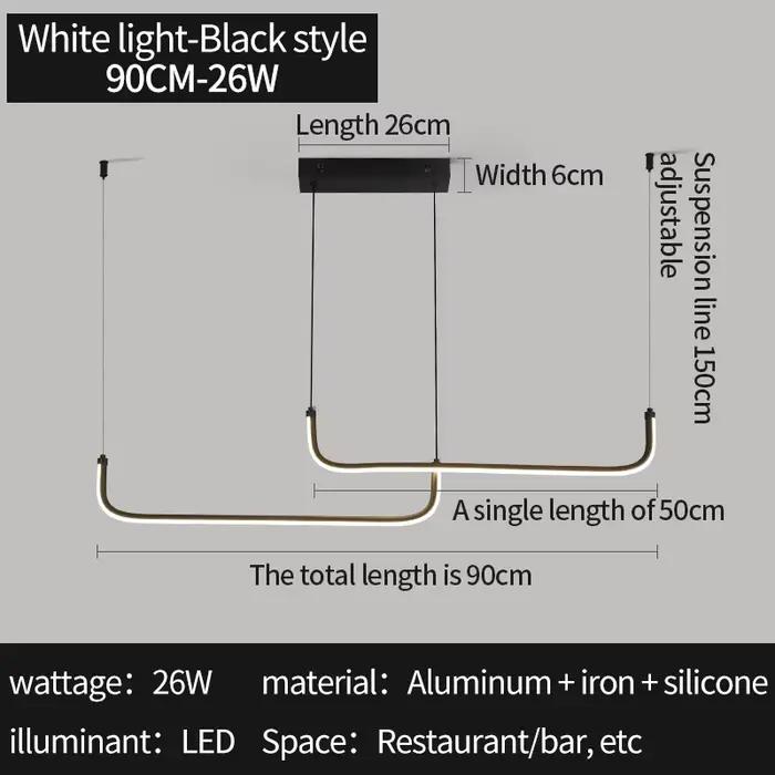 Luminaire suspendu LED doré moderne pour salle à manger Design élégant avec hauteur réglable Solutio