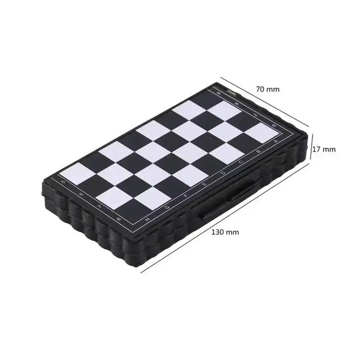 Mini jeu d'échecs magnétique pliant, jeu de société en plastique magnétique, jouet Portable pour enf