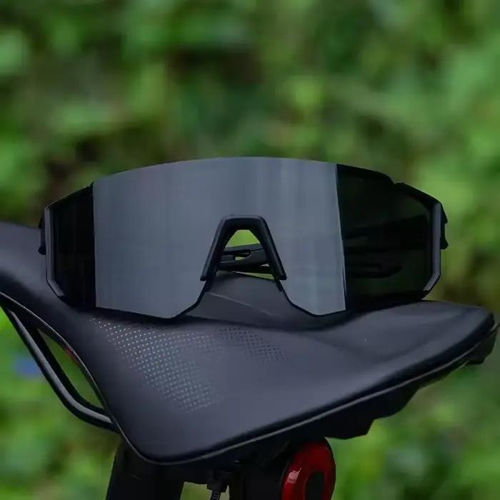 Lunettes tendance à monture en plastique monobloc, design unisexe, idéales pour le style quotidien,