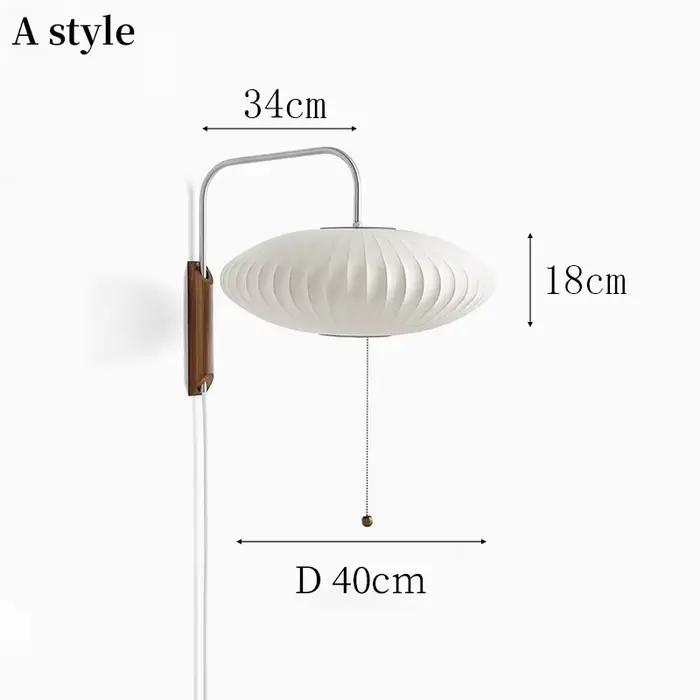 Applique murale en soie italienne minimaliste LED E27 soucoupe volante lumière décorative chambre ch