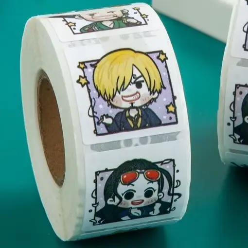 Autocollant One Piece, autocollant mignon pour fournitures scolaires, cadeau de haute qualité, couve