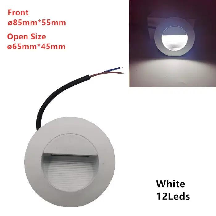 Applique murale 13 LED pour escalier avec boîtier encastré en aluminium, éclairage de marche extérie