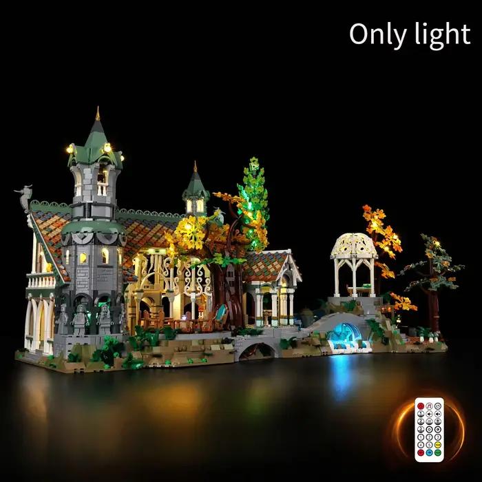 Ensemble de lumières LED créatives compatibles Lego 10316 THE LORD OF THE RINGS RIVENDELL, jouets mo