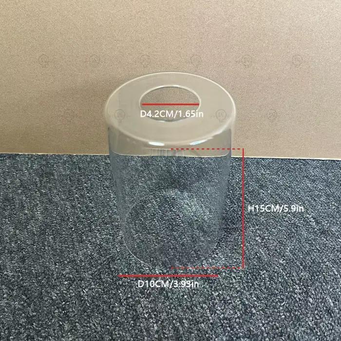 Abat-jour cylindrique en verre transparent/ambre/gris fumée E27/E26 remplace les lampes suspendues,