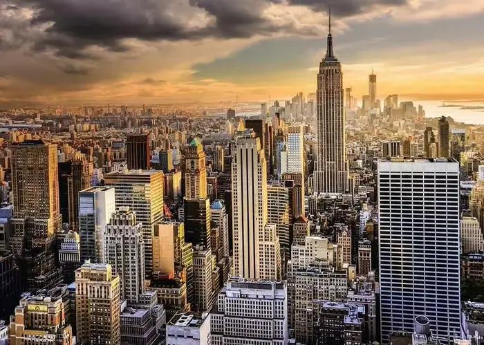 Puzzle en papier 70x50cm, 1000 pièces, puzzle de la silhouette de la ville de New York, exercice de